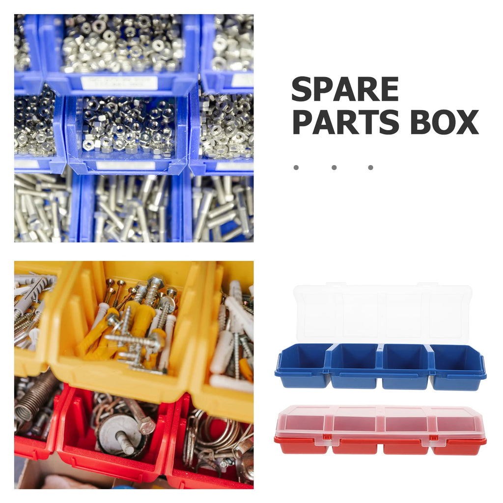 2 Pcs Screw and Nail Organizers Storage Parts Box