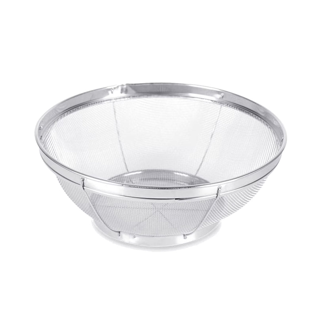 Stainless Steel Rice Washing Bowl Fine Mesh Strainer Large Colander for Fruits and Vegetables