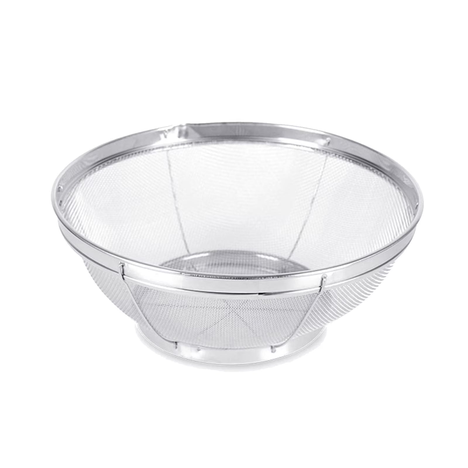 Stainless Steel Rice Washing Bowl Fine Mesh Strainer Large Colander for Fruits and Vegetables