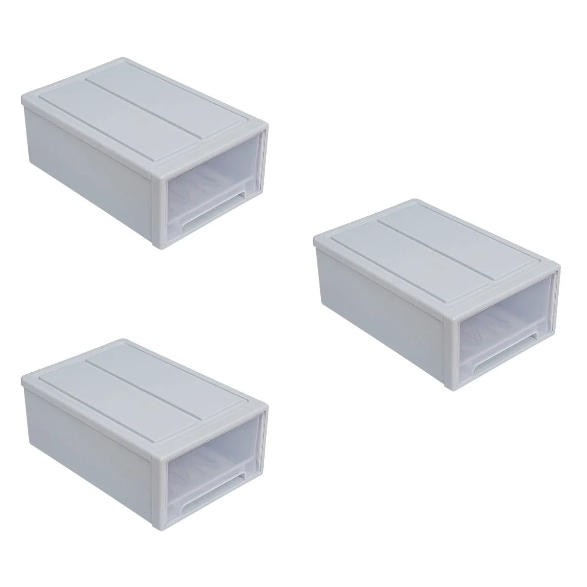 3pcs Drawer Clothes Storage Box Closet Storage Organizer Holder Box for Children Kids RoomNursery Playroom Blue