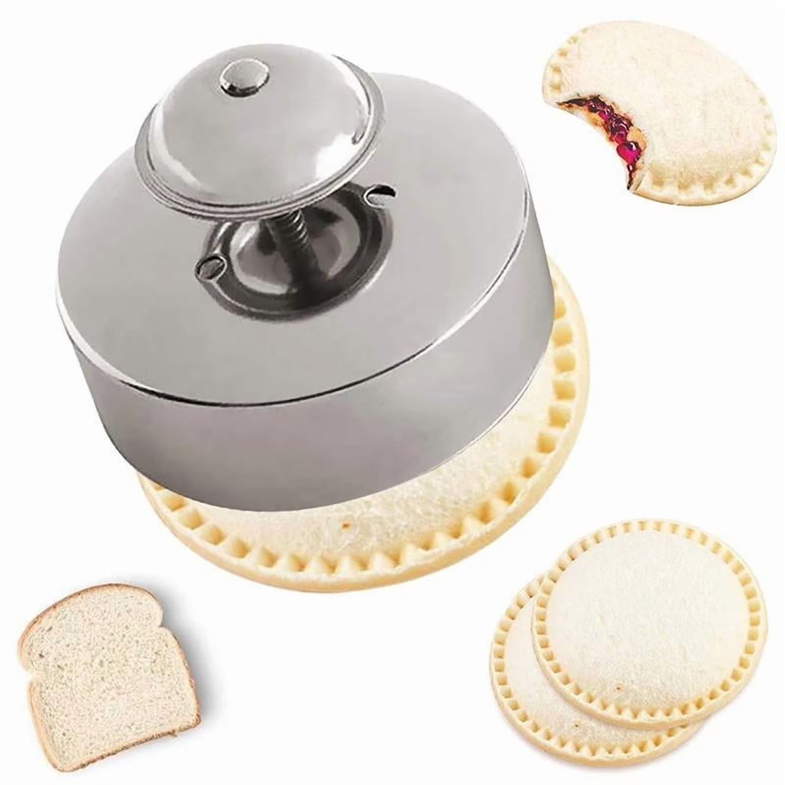 Stainless Steel Sandwich Cutter 1 Count Sandwich Maker Pastry Mold Kitchen Baking Tools Supplies, Kitchen Accessories Summer Essentials