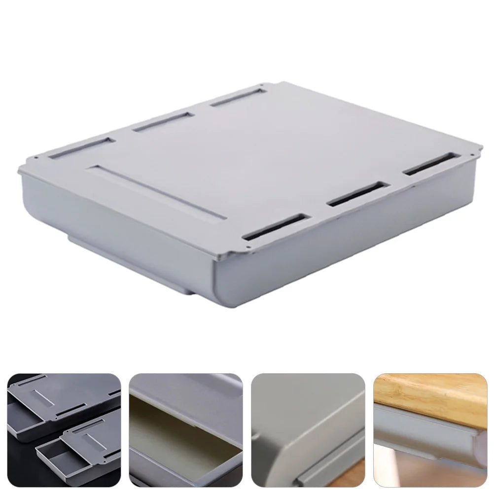 Wire Punch Free Storage Box Hanging Container Drawer Office
