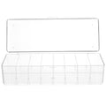 Card Game Business Cards Card Storage Box Travel 26X10X7.5CM Transparent