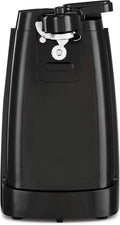 Electric Can Opener and Knife Sharpener Multifunctional Jar and Bottle Opener with Removable Cutting Lever and Cord Storage Stainless Steel Blade