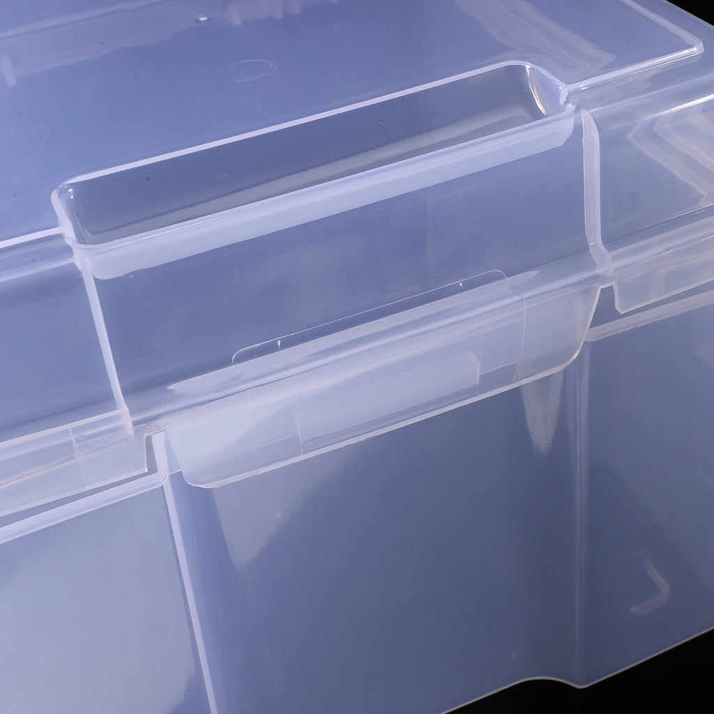 6Pcs Cards Storage Boxes Postcards Photos Organizing Cases Clear Plastic Storage Cases