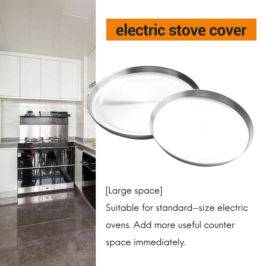 4Pcs Stainless Steel Hob Covers Stove Plate Top Cooker Protector Kit Set Utensils 17/21CM Kitchen Accessories