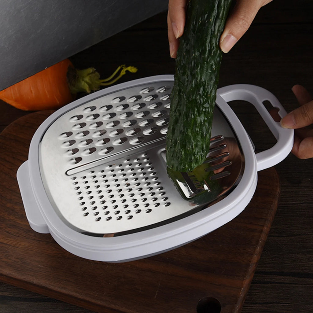 Grater Premium Handheld Cheese Grater - Cheese Grater With Soft Handle - Grater For Kitchen Spices Ginger - Stainless Steel Cheese Shredder - Lemon Zester To Kitchen Gadgets Clearance