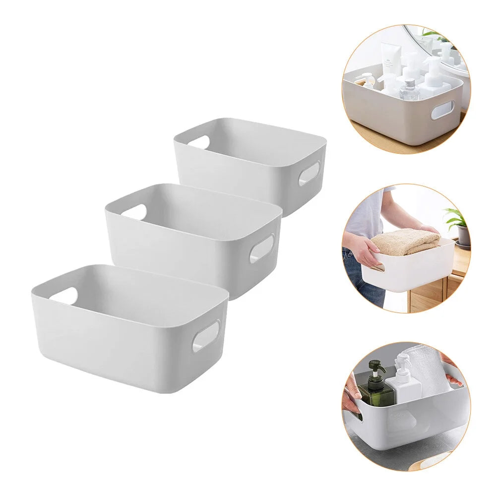 Basket Storage Box Three-Piece Set Medium Containers Boxes