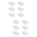 12 PCS Shoes Boxes Transparent Shoes Cases Plastic Storage Box Shoes Container for Home Shop 28x18x10cm