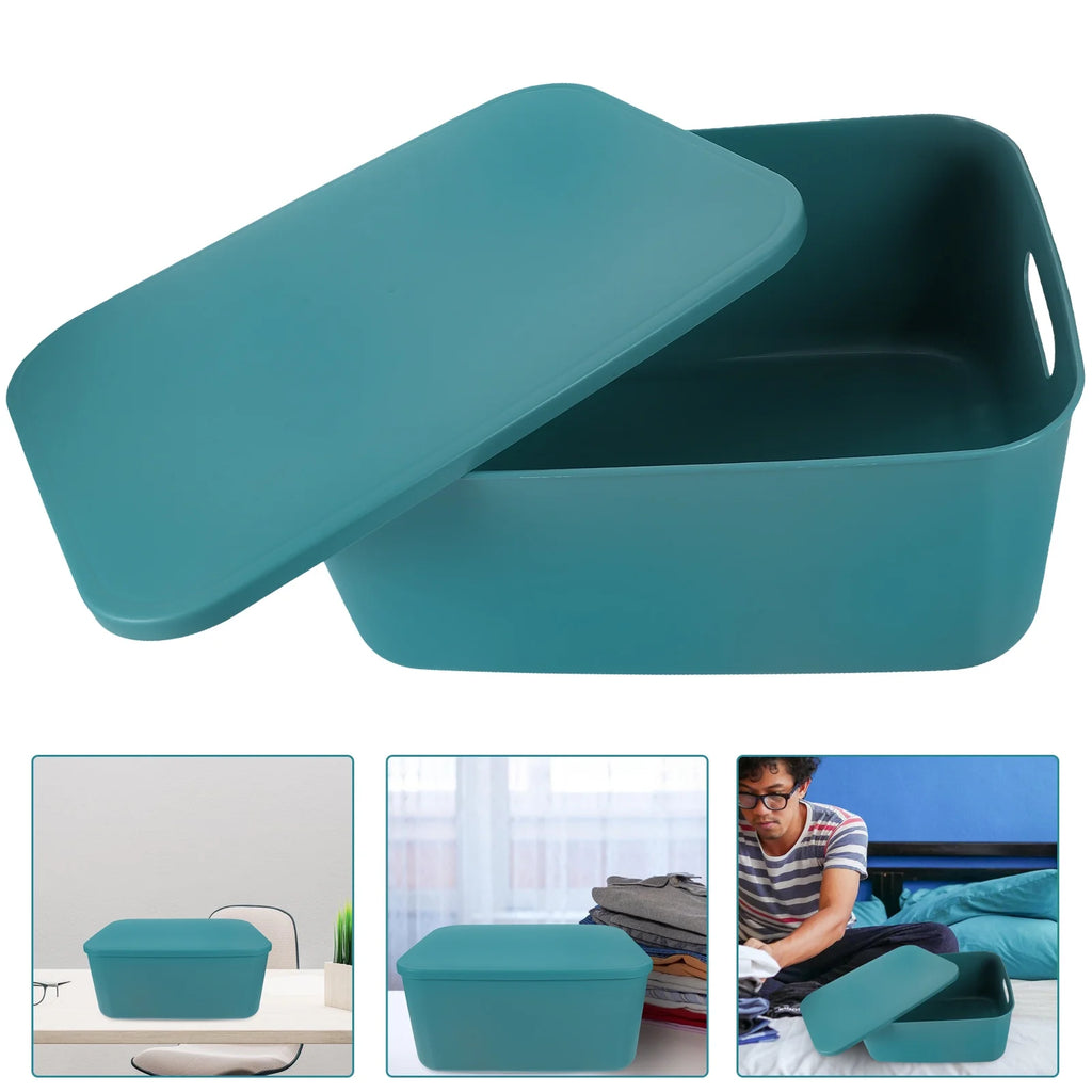 Extra Large with Lid Easy to Hold Storage Bin Office Box