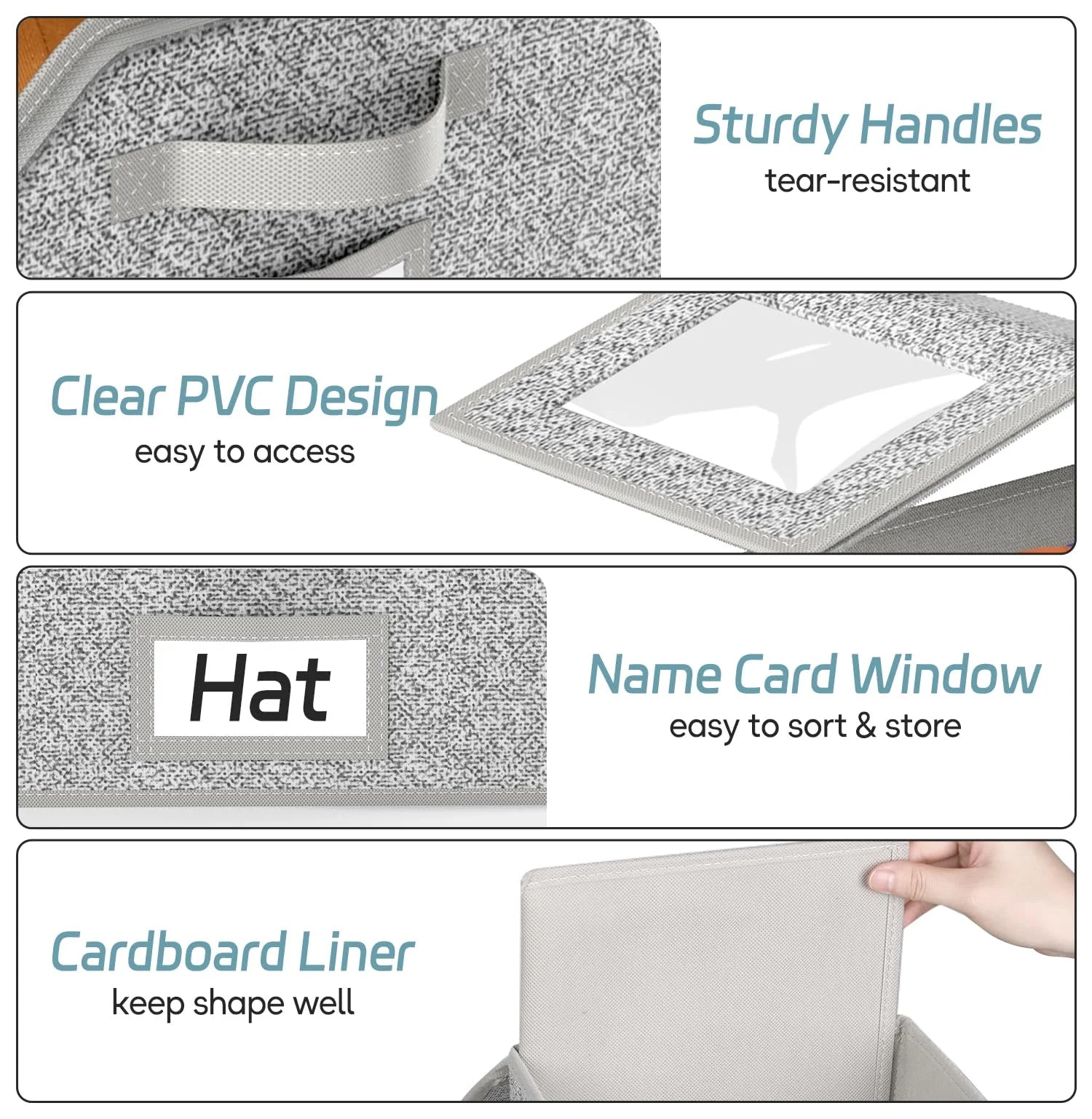 2 Pcs Stackable Hat Storage for Baseball Caps Holds up to 24 Caps Hat Organizer for Closet Sturdy Snapback Boxes for Men with Cardboard Grey