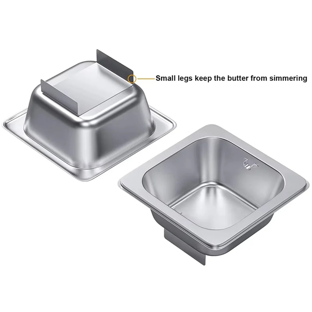 Stainless Steel Butter Wheel - Melted Dispenser for Even Spreading Essential Kitchen Gadget American Burgers