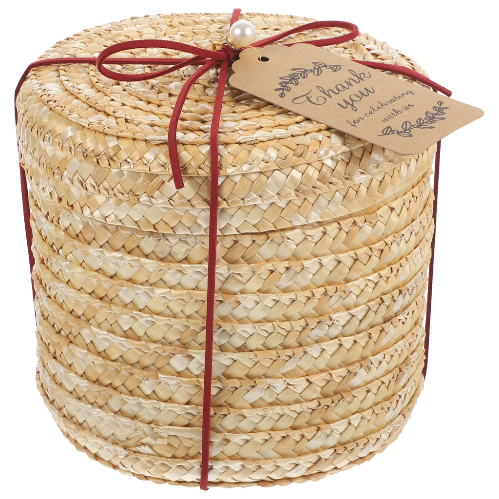 Organizers and Storage Utility Cart Rattan Basket Straw Box Study Room Office