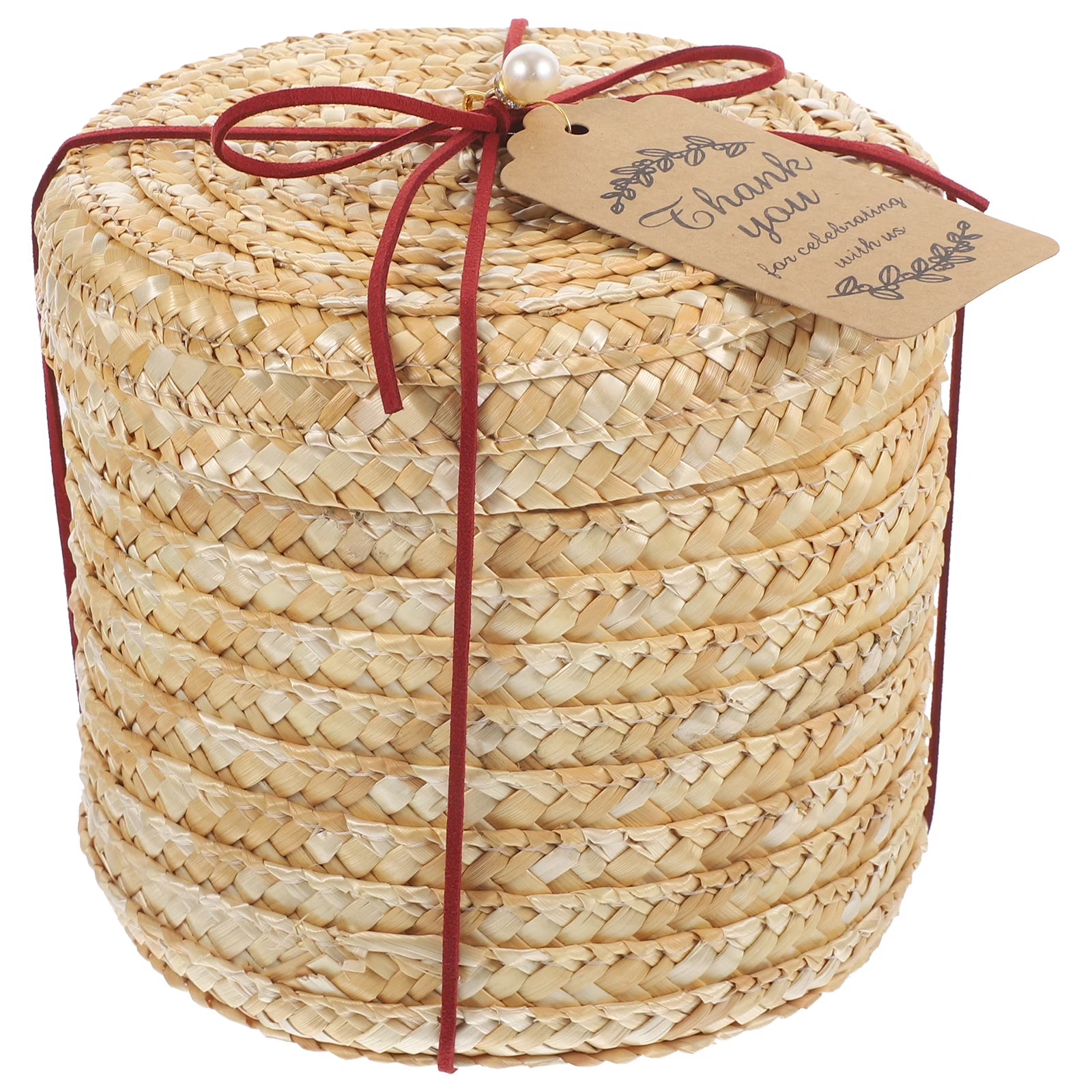 Organizers and Storage Utility Cart Rattan Basket Straw Box Study Room Office
