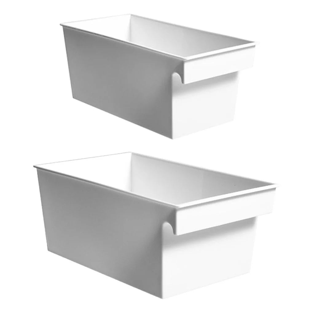 2 PCS Large Storage Containers with Lids Portable Box PP Material Boxes