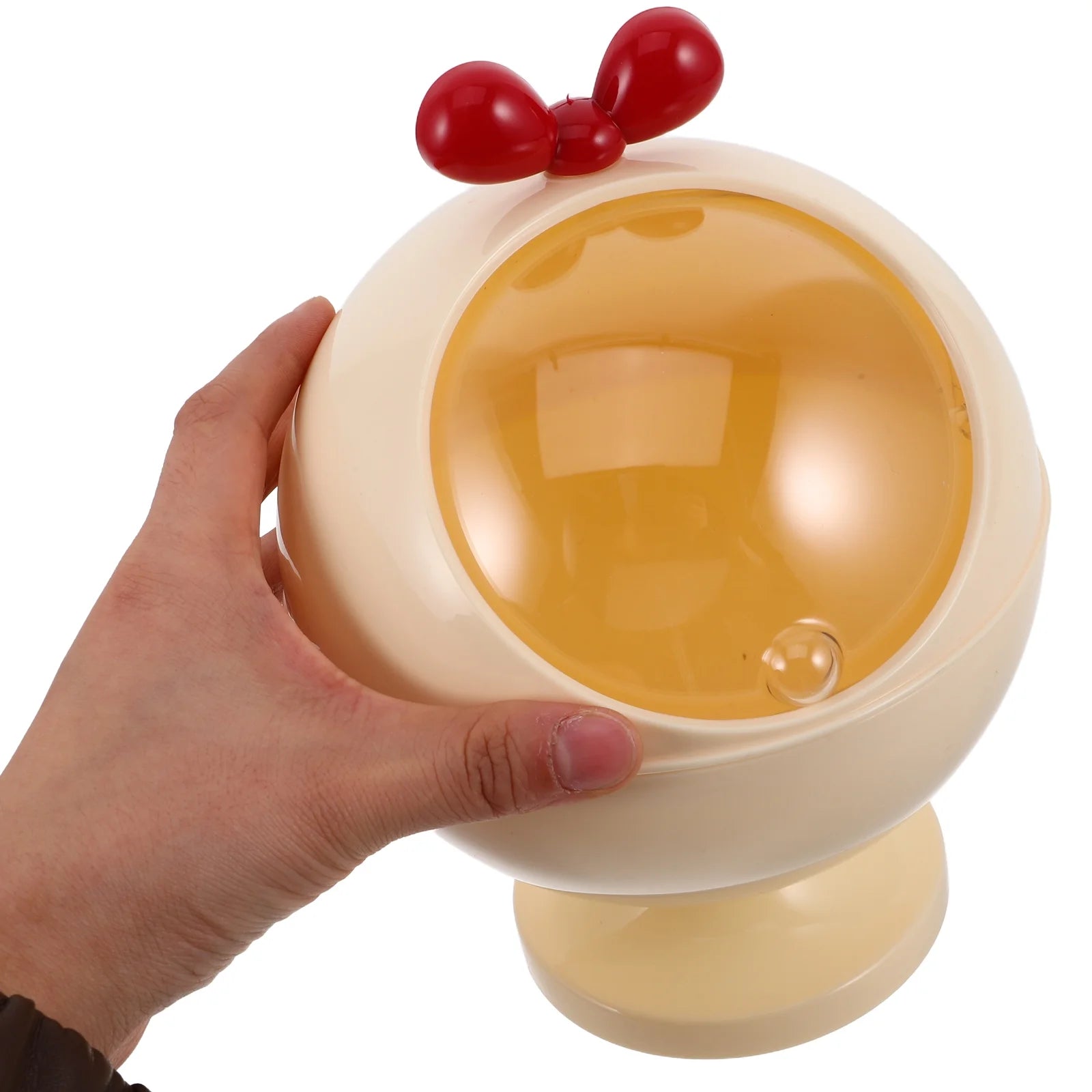 Figurine Decor Hair Accessories Storage Box Baby Miss 21.00X15.50X15.50CM Beige