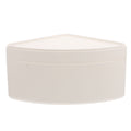 2 Pcs Storage Box Containers Bins Crate Office Trash Can White