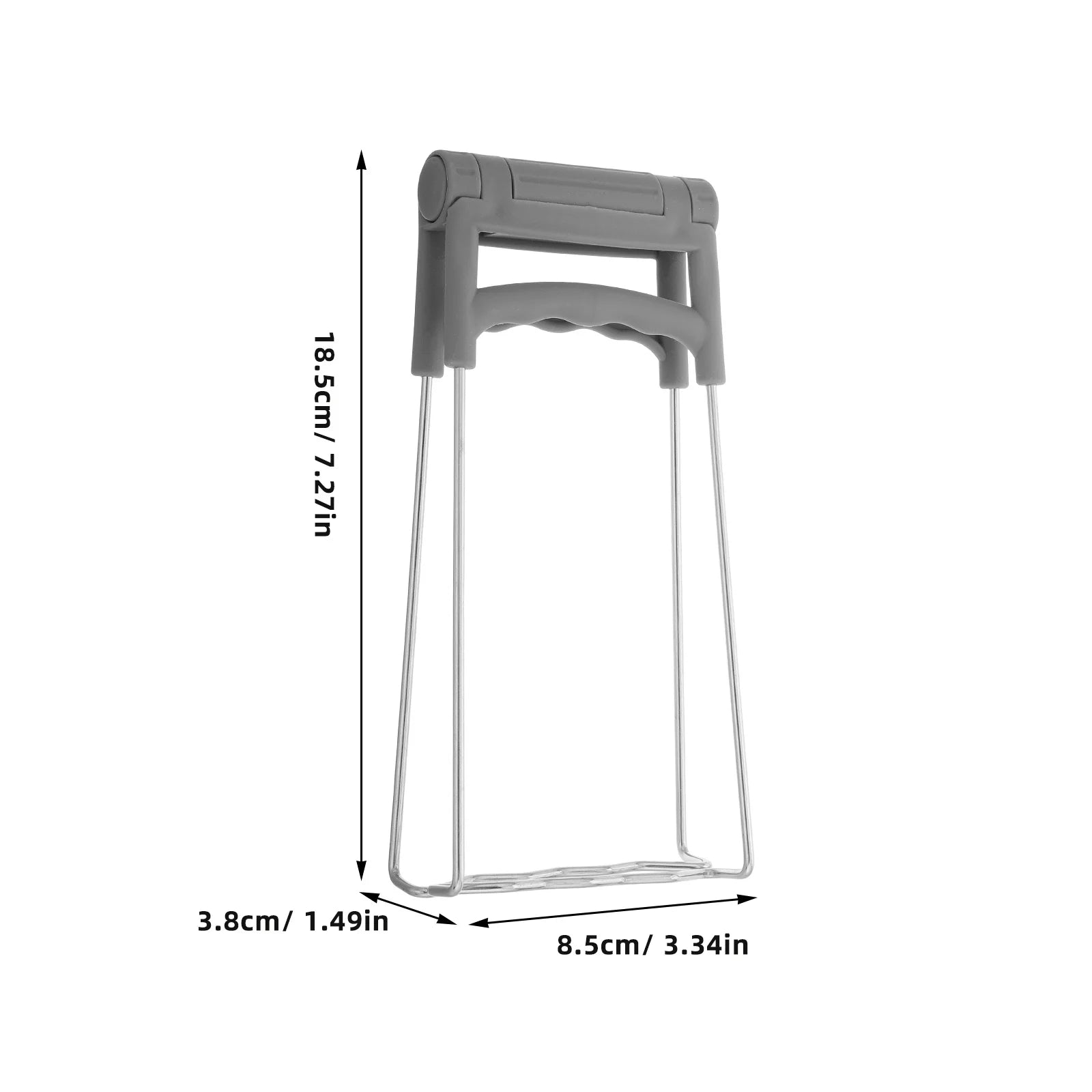 unbrandedKitchen Retriever Tongs Stainless Steel Plate Bowls Gripper Grey