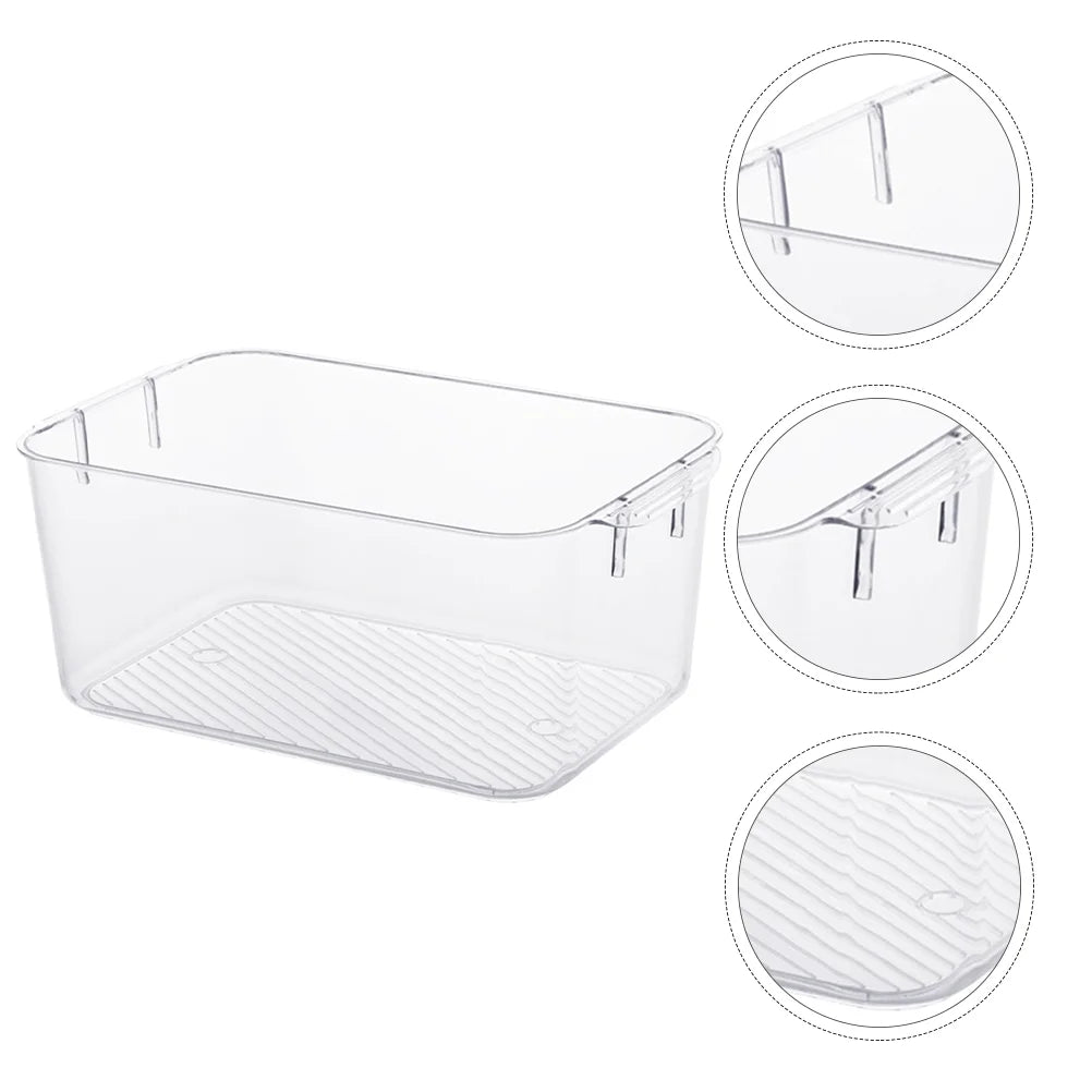 Clear Organizer Drawers Storage Bins Cosmetic Box Sundries Container