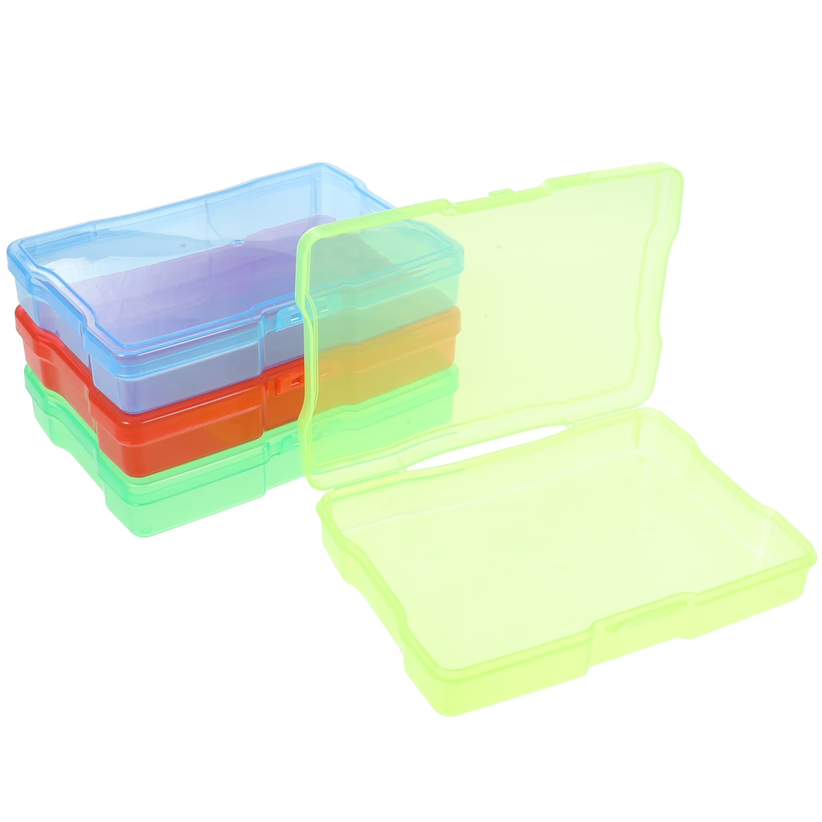 4 Pcs Cards Organizer Hardware Electronic Component Storage Box Postcard