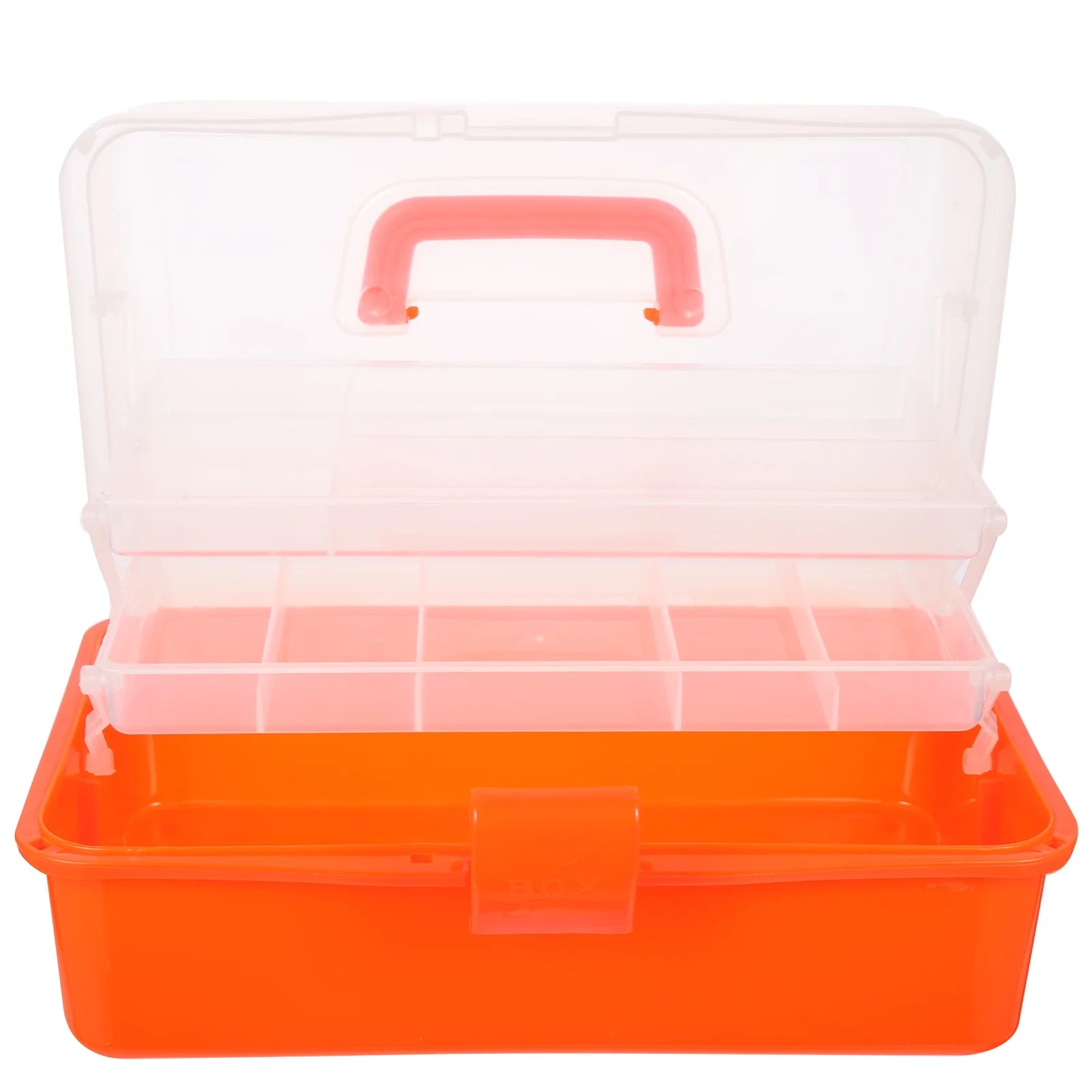 Wicker Three Layer Storage Box Household Tool Box Office 32X17CM Orange