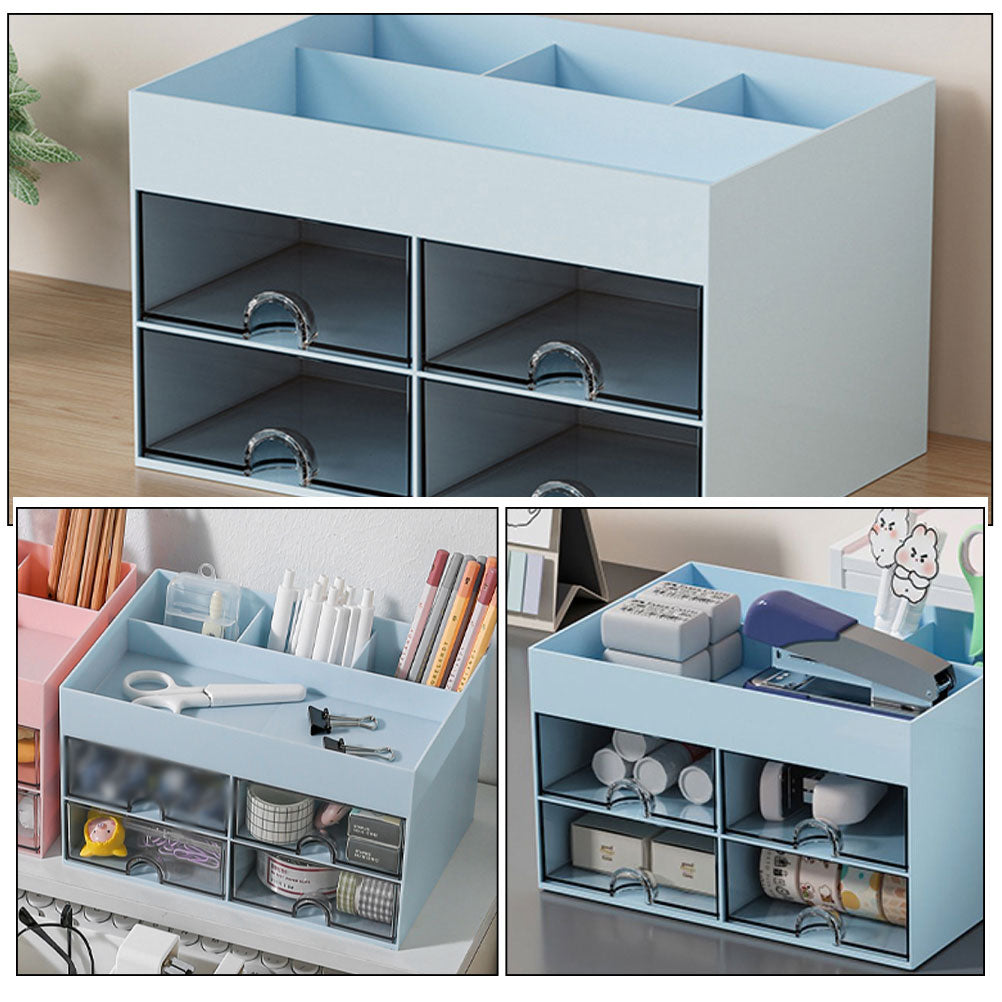 Storage Drawers Box Structure Multi-function Stationery Organizer
