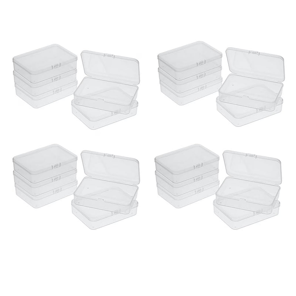 20Pcs Mini Plastic Storage Containers Box with Lid for Collecting Small Items Beads Jewelry Cards Crafts