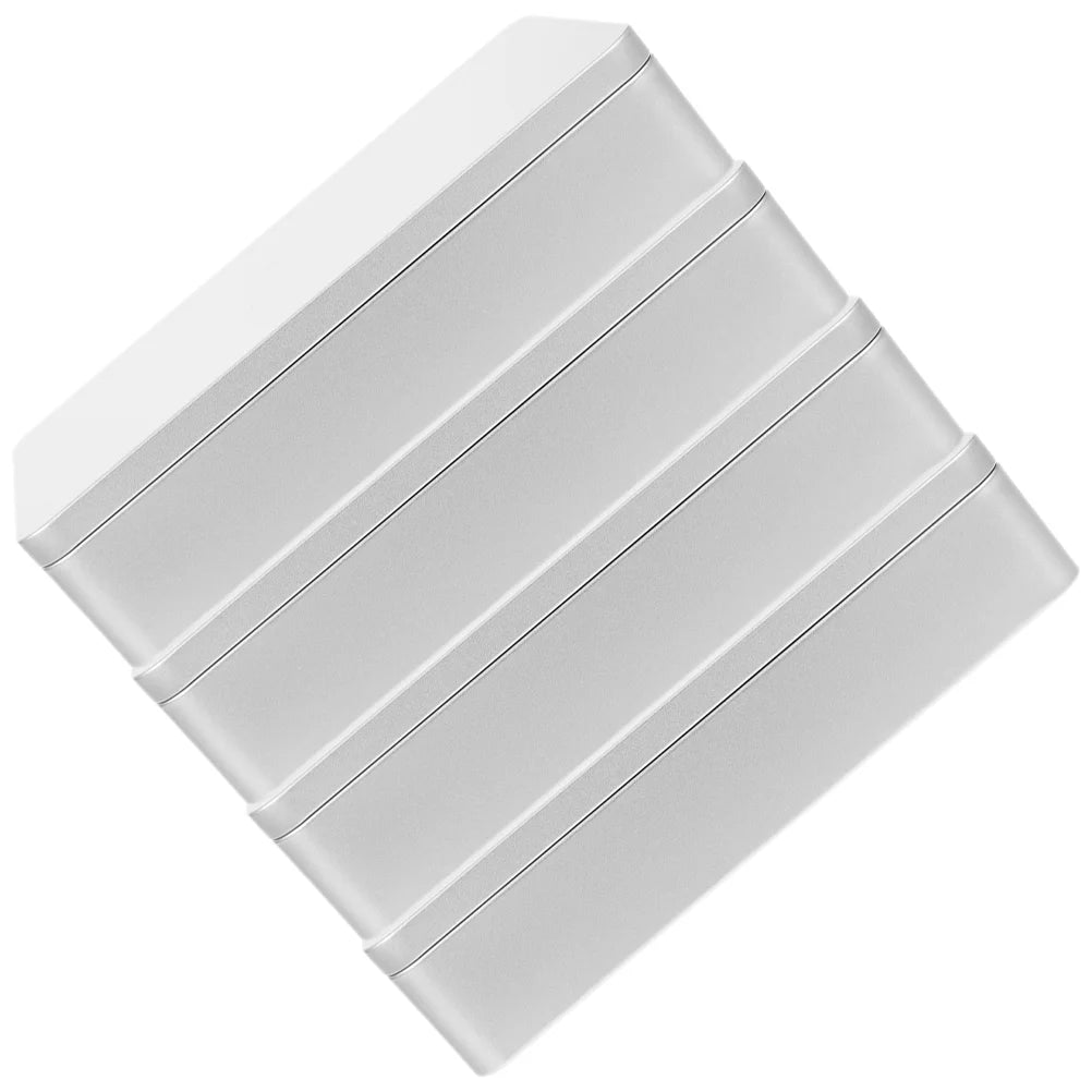 4 Pcs Collapsible Storage Bins Metal Tin Box Compact Lightweight Travel