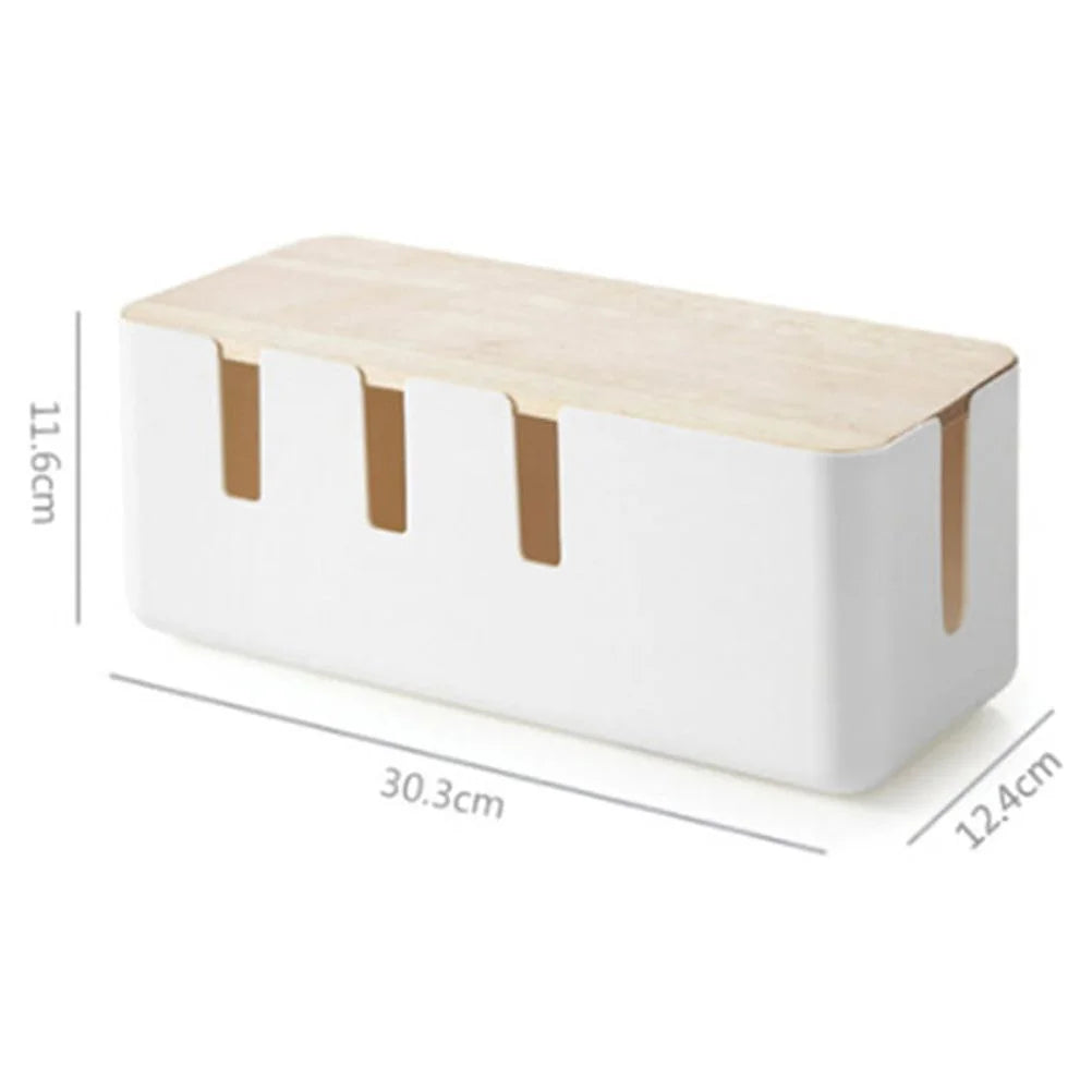 Power Cord Storage Box Cable Travel Organizer Case Organiser The Wire