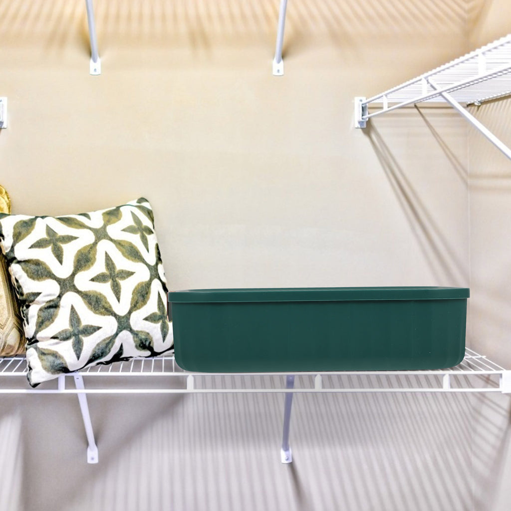 Organizer Bin Storage Box Underwear Drawer Storage Baby 30X23.5X8CM Green