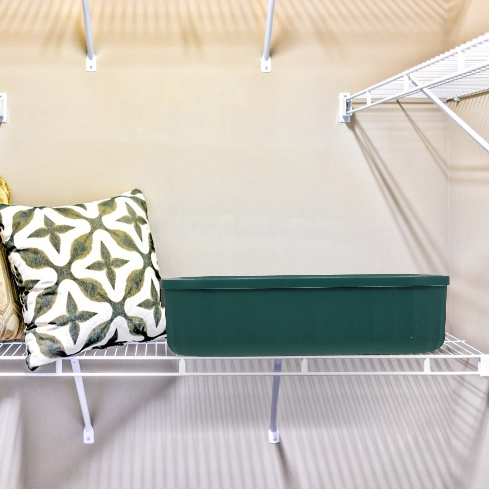 Organizer Bin Storage Box Underwear Drawer Storage Baby 30X23.5X8CM Green