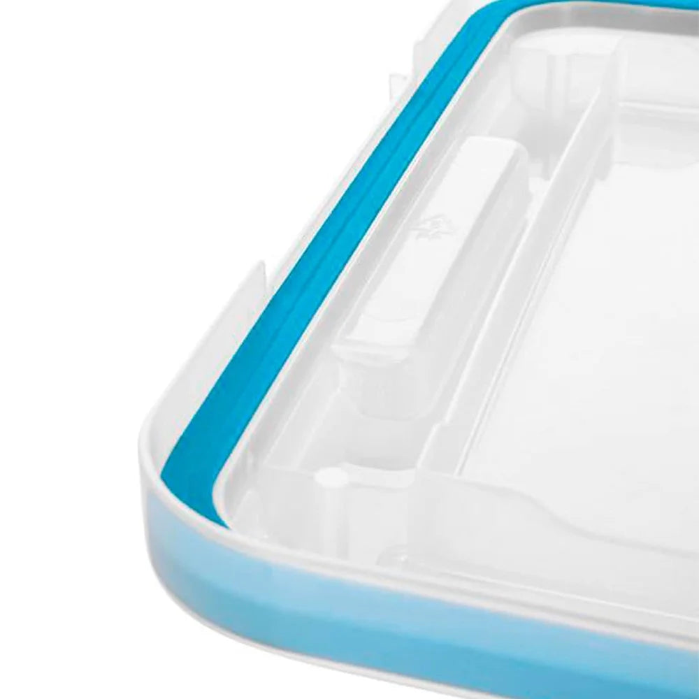 4-Pack 54 Qt Stackable Clear Storage Bins with Durable Latching Lids Space-Saving Sturdy Storage Box For Home Office Organization Clear Base and Lid