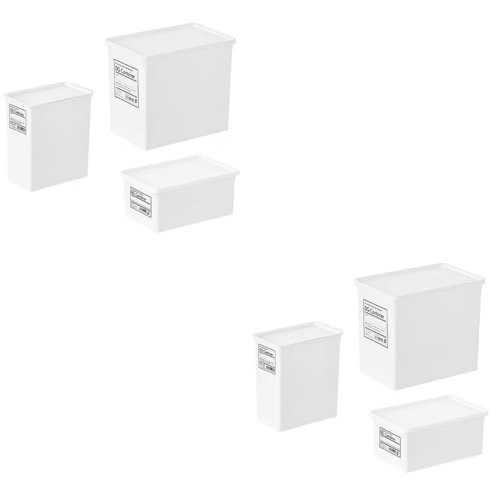 6 pcsHome Use Storage Box Lid Washing Powder Box Storage Box Practical Container
