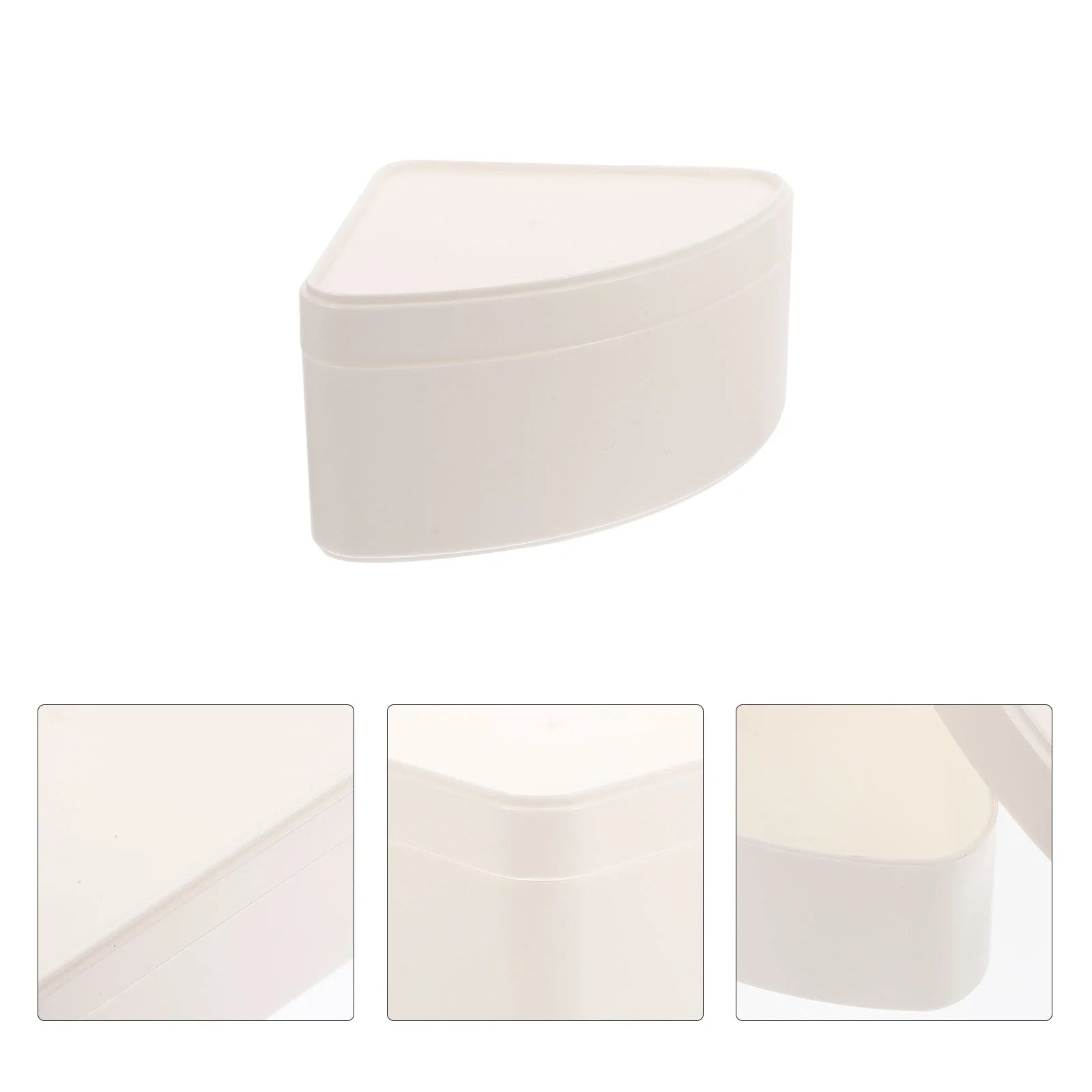 2 Pcs Storage Box Containers Bins Crate Office Trash Can White