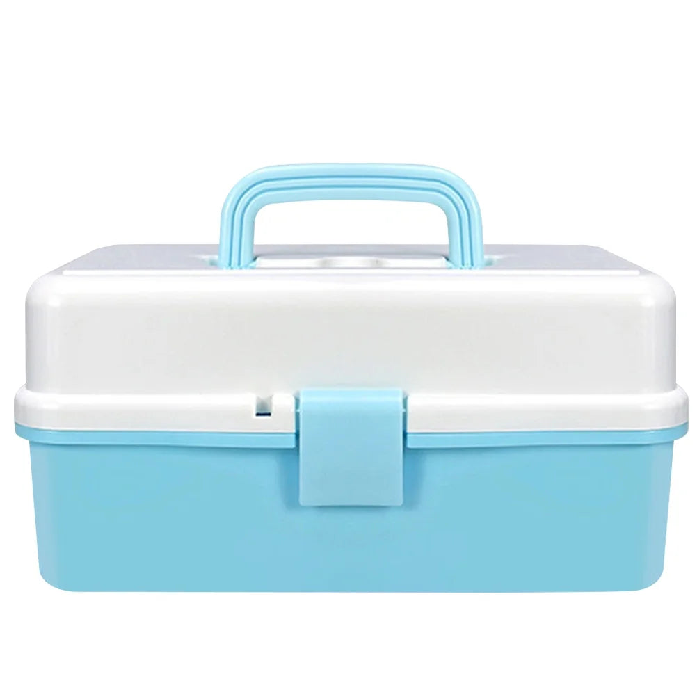 Organizer Boxes Art Tools Storage Container Blue Child