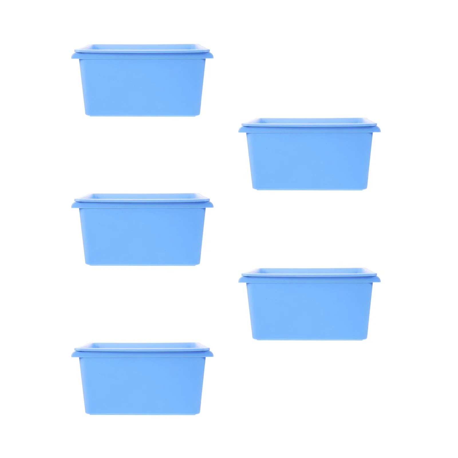 5pcs Desktop Simple Storage Box Multi-functional Organizing Box Desktop Small Object Organizer