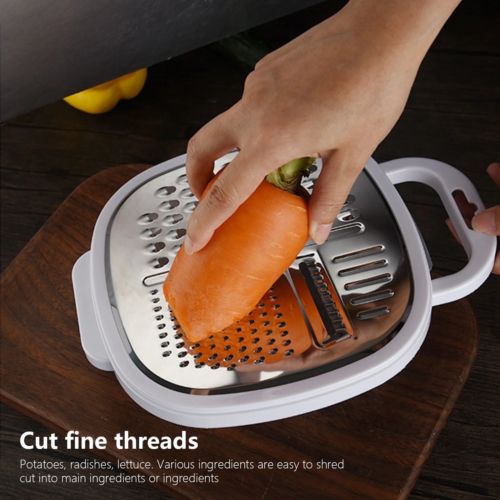 Grater Premium Handheld Cheese Grater - Cheese Grater With Soft Handle - Grater For Kitchen Spices Ginger - Stainless Steel Cheese Shredder - Lemon Zester To Kitchen Gadgets Clearance