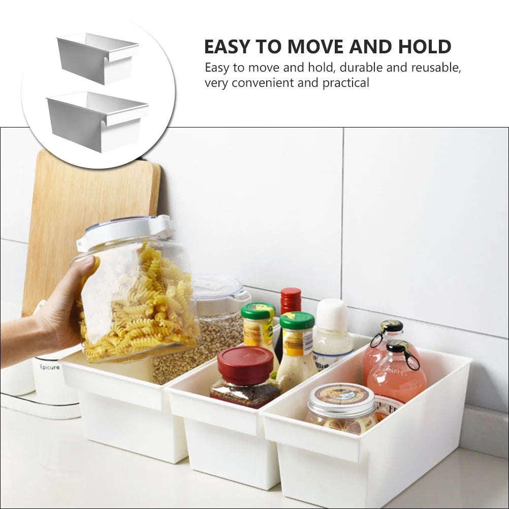2 PCS Large Storage Containers with Lids Portable Box PP Material Boxes