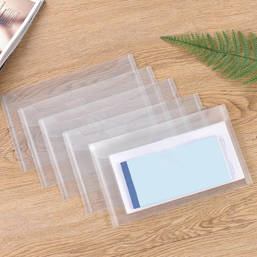 35 Pcs Storage Bins with Lids Transparent Bag Office