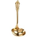 304 Stainless Steel Soup Ladle Cooking Tool Kitchen Gold Plated Spoon