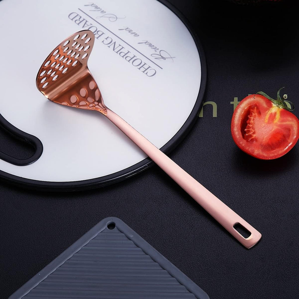 Copper Kitchen Utensils Set,13 Pieces Stainless Steel Cooking Utensils Set with