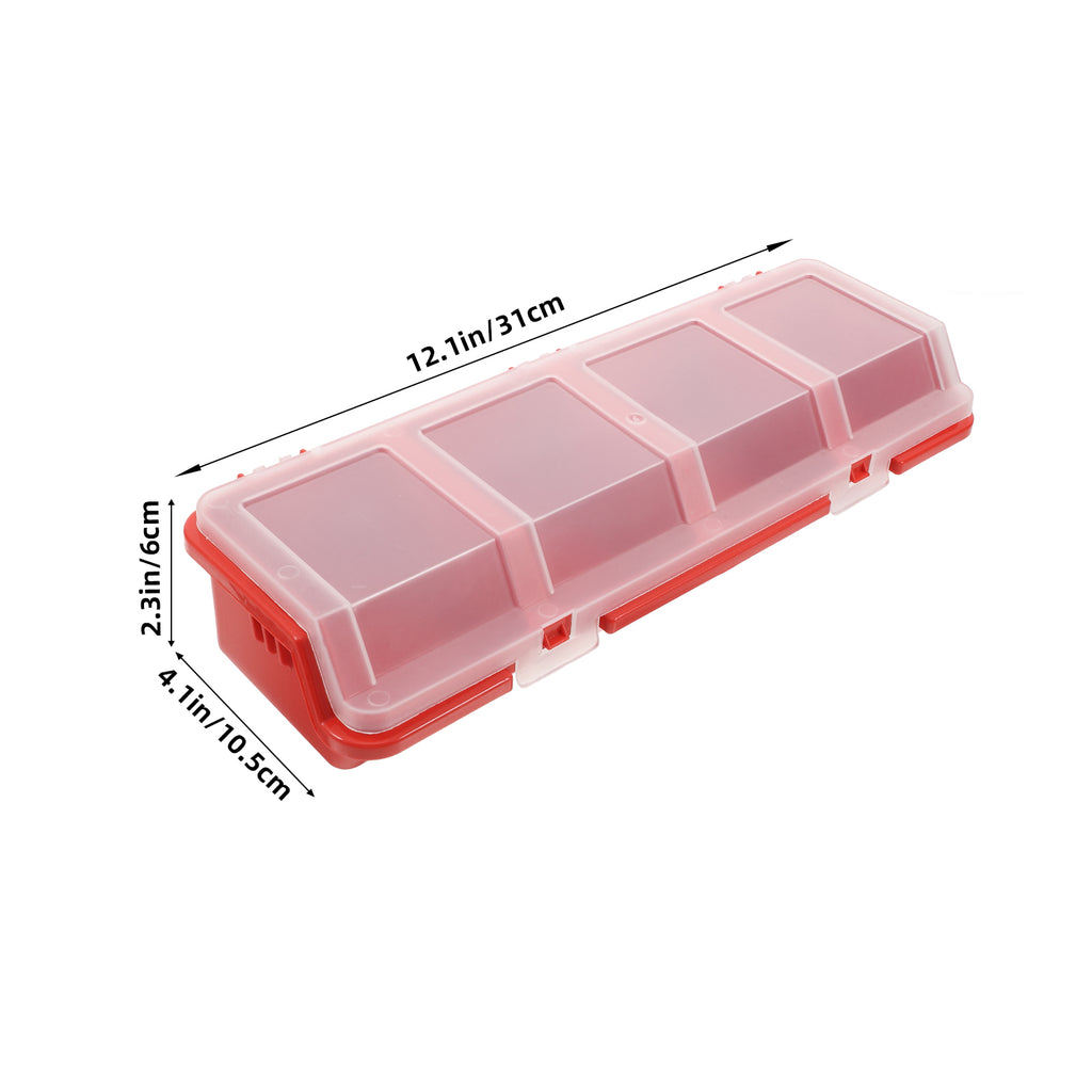2 Pcs Screw and Nail Organizers Storage Parts Box