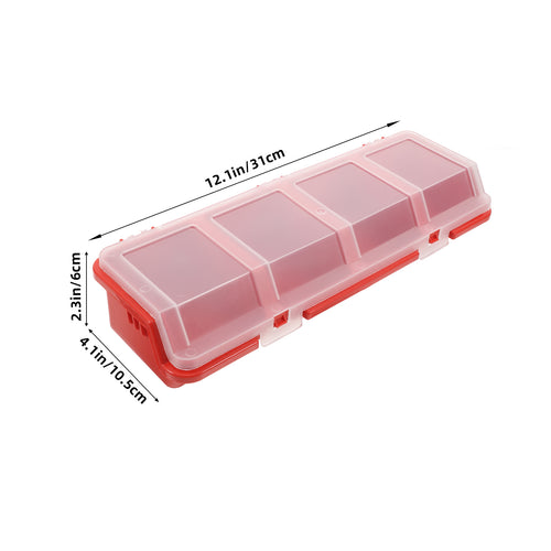 2 Pcs Screw and Nail Organizers Storage Parts Box