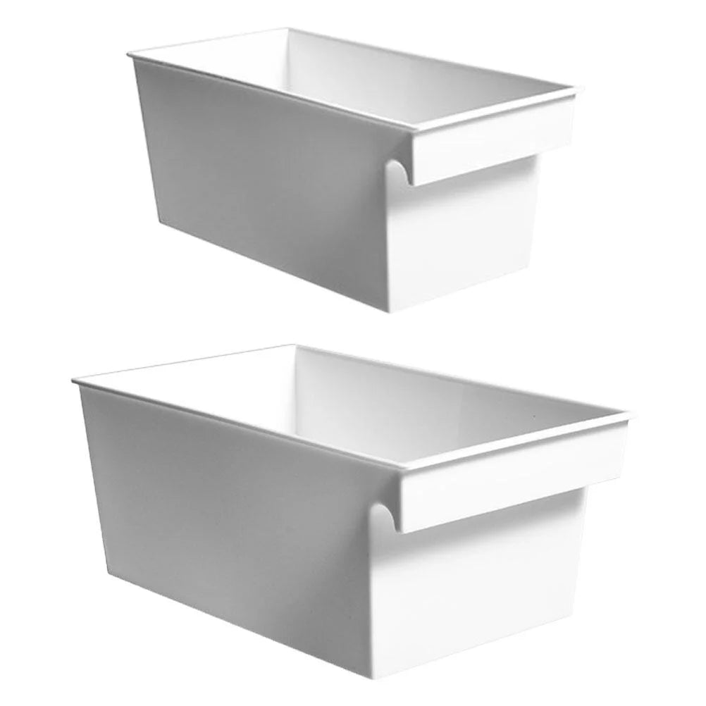 2 PCS Large Storage Containers with Lids Portable Box PP Material Boxes