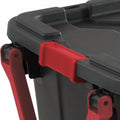 Black 40 Gallon Wheeled Plastic Storage Container with Handle 2 Pack$$Office