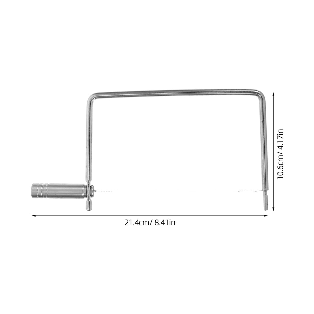 unbranded Stainless Steel Cheese Slicer with Wire Multipurpose Cheese Cutter for Slices Handheld Cheese Slicer for Butters and Cheese Blocks Kitchen Tool