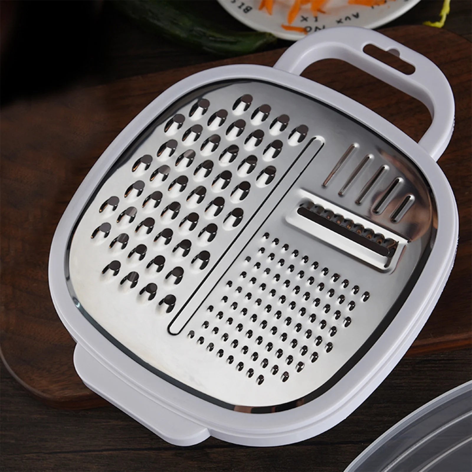 Grater Premium Handheld Cheese Grater - Cheese Grater With Soft Handle - Grater For Kitchen Spices Ginger - Stainless Steel Cheese Shredder - Lemon Zester To Kitchen Gadgets Clearance