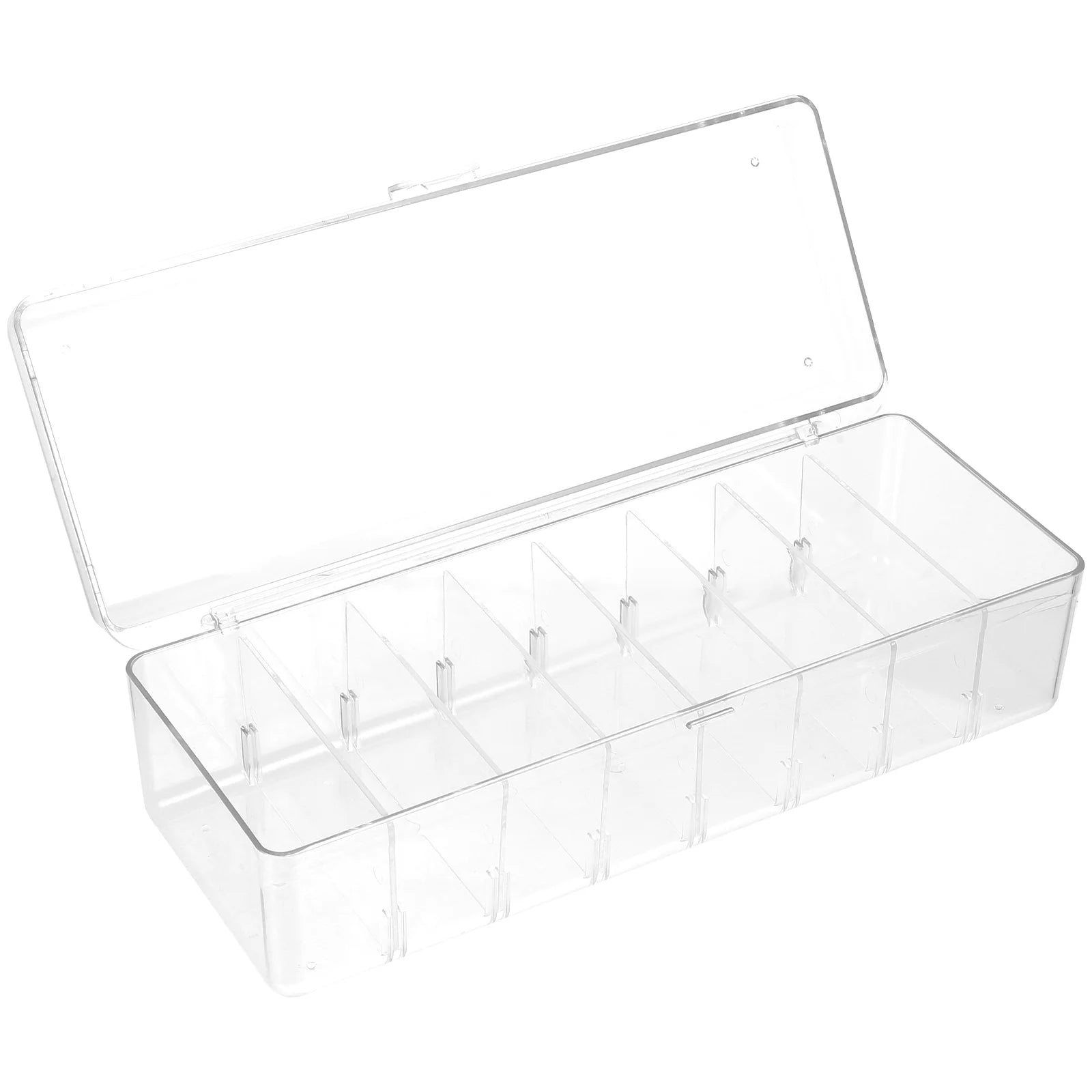 Card Game Business Cards Card Storage Box Travel 26X10X7.5CM Transparent