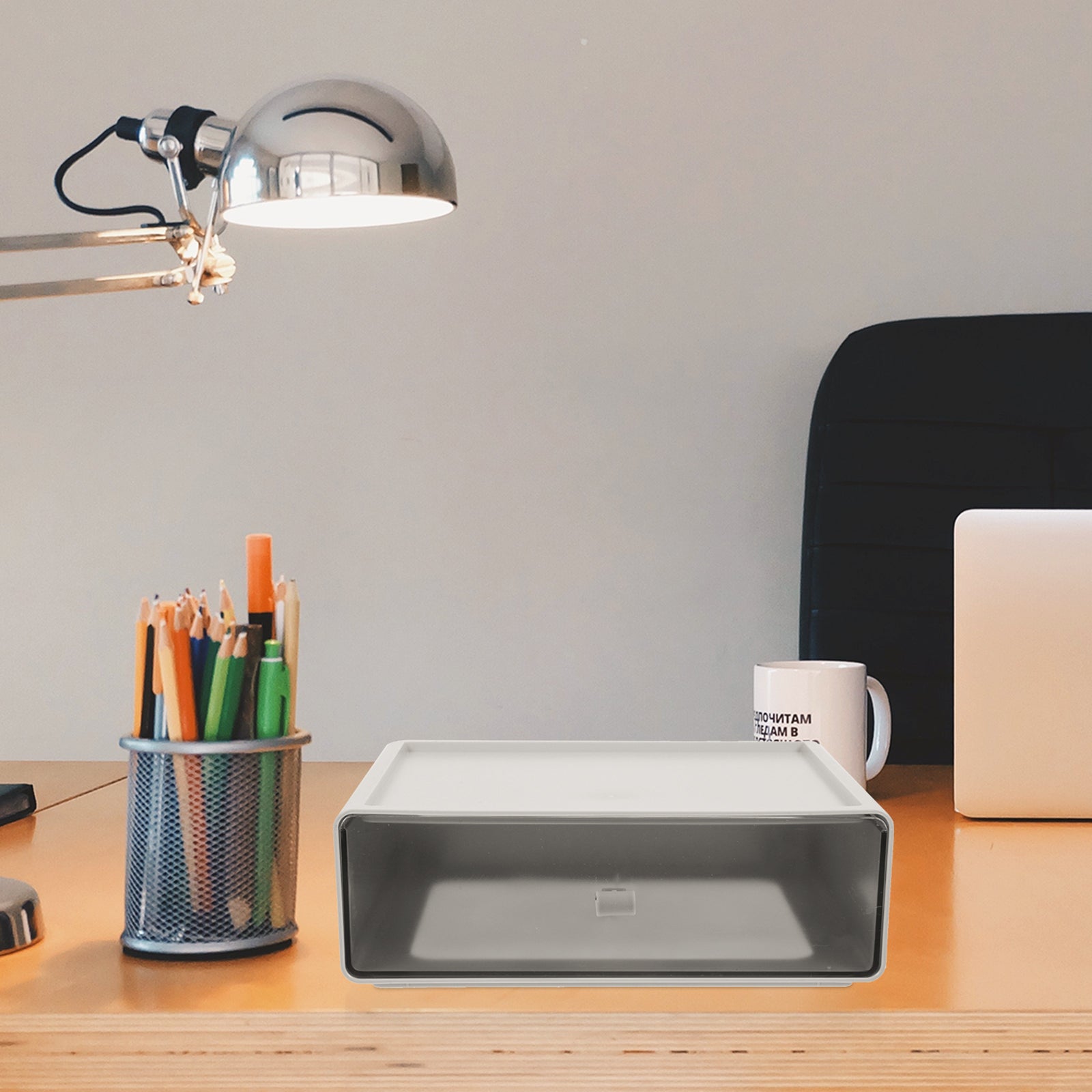 Storage Boxes for Shelves Drawer Stackable Desk Organizer