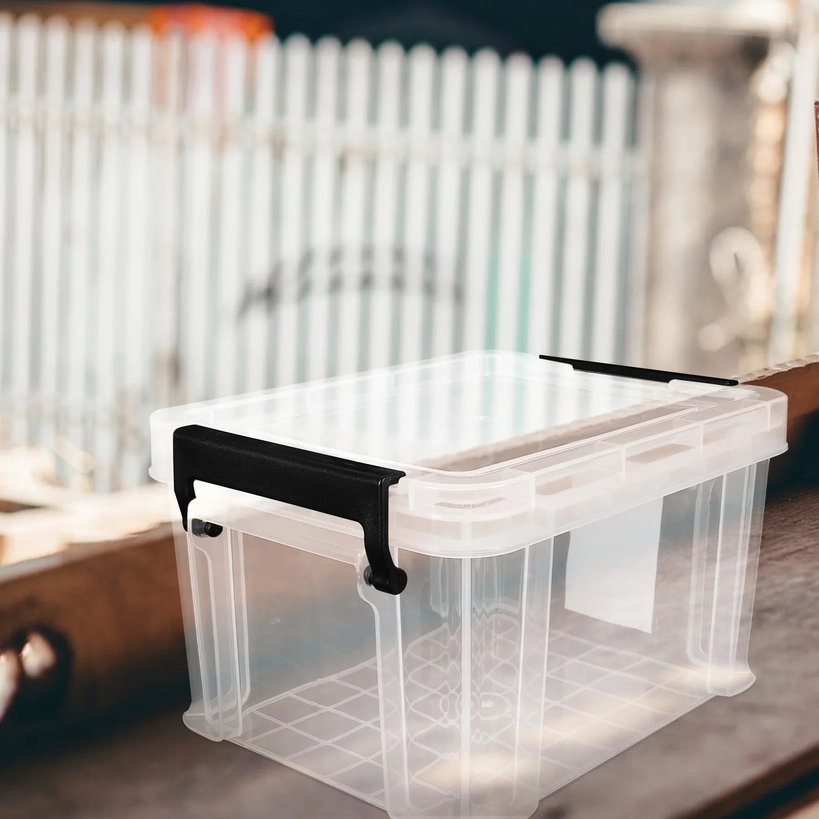 Transparent Dust-proof and Moisture-proof Household Storage Box with Lid Makeup